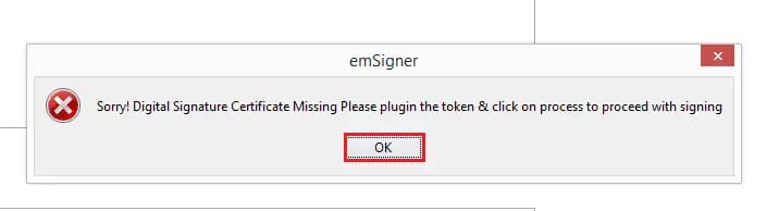 Common problem of DSC at Income tax Portal